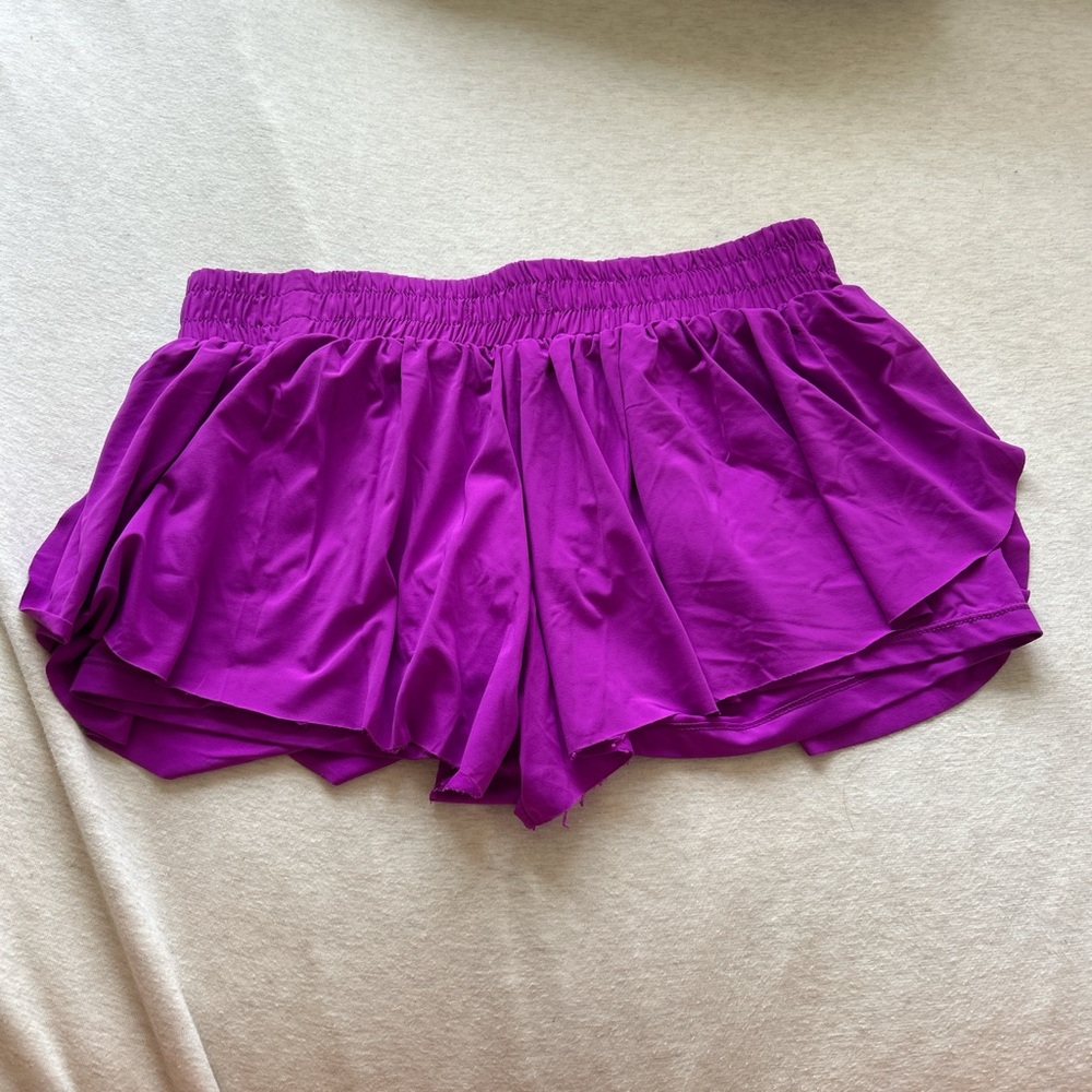 Purple Butterfly Athletic Shorts
